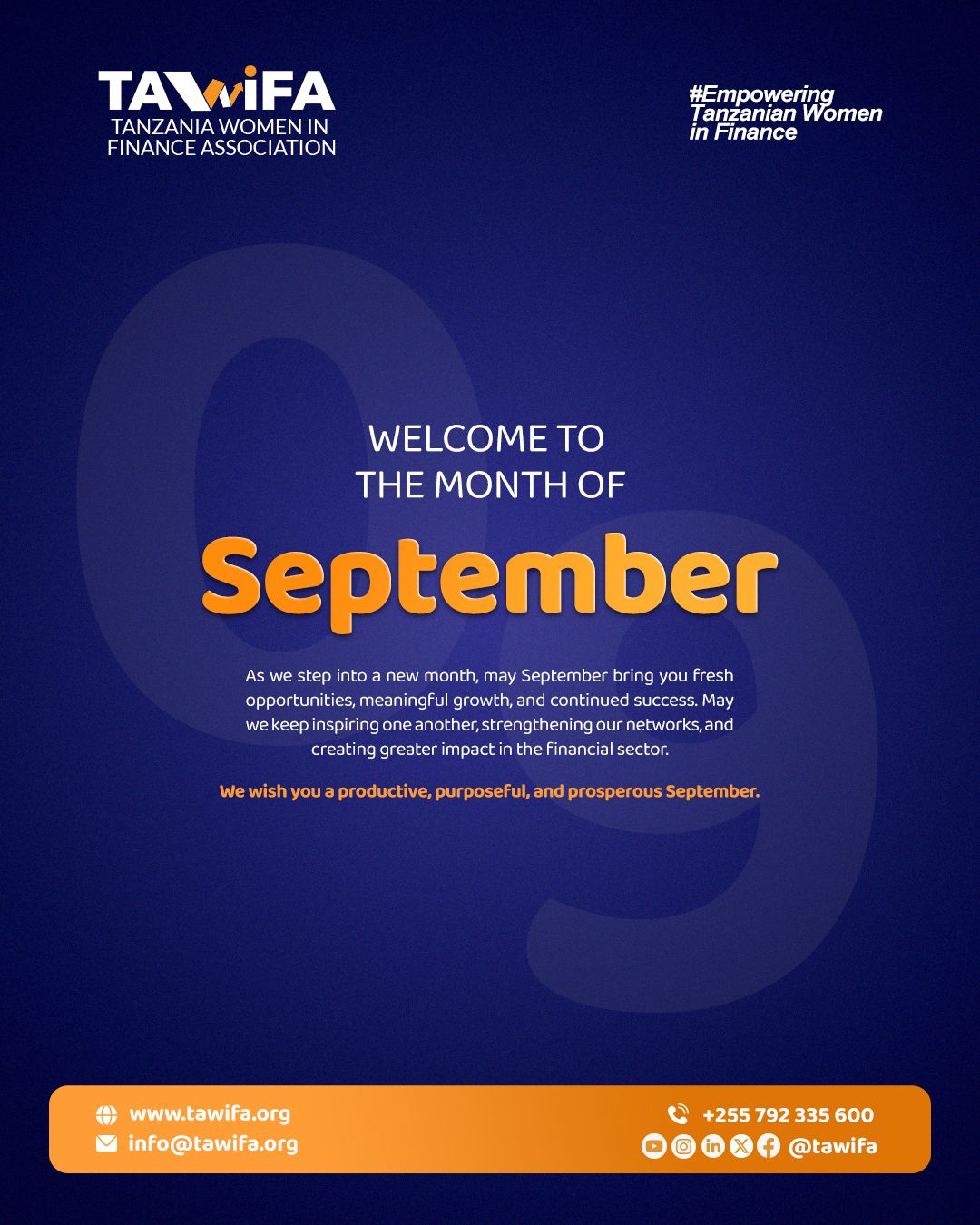 TAWiFA September Greetings